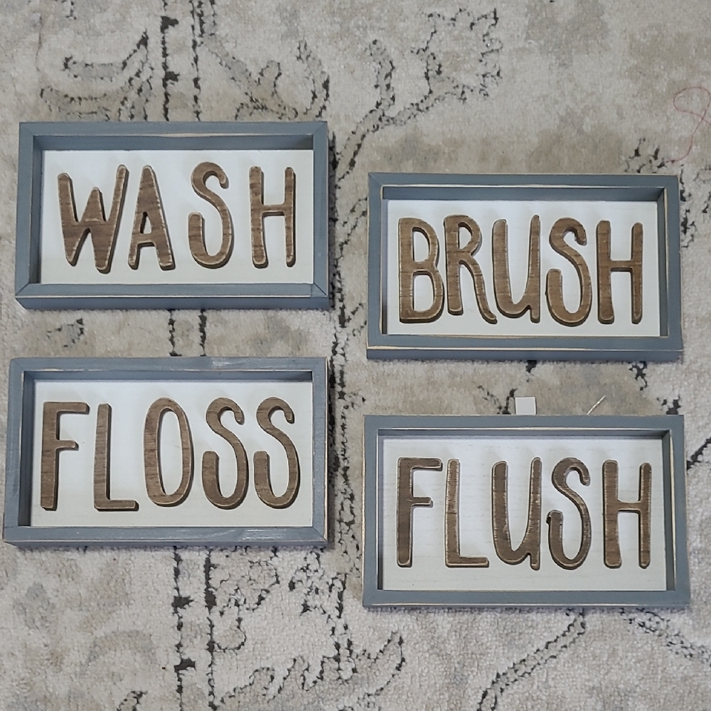 Hobby Lobby Table Decor with Brown and White Accents